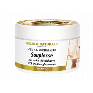 _Golden Naturals Souplesse spier en gewrichtsbalsem 200ml GN-025